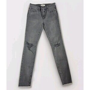 Madewell Women's 9" Mid-Rise In Hayes Wash‎ Skinny Jeans Gray  Size 27 NWT